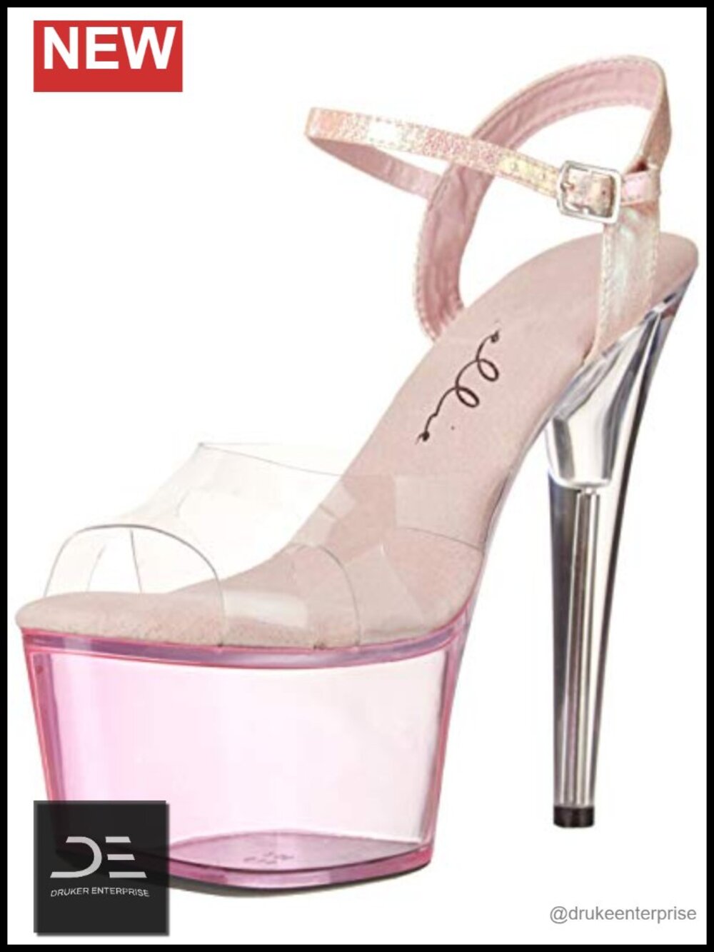 Faux Leather Platform Stiletto Sandals Formal Evening Shoes
